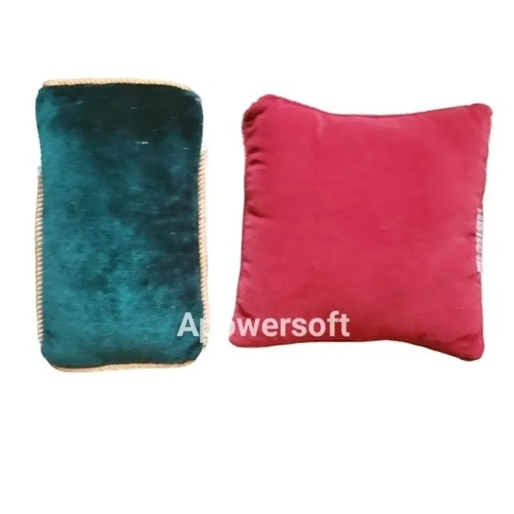 Set of vintage Christmas throw pillows
